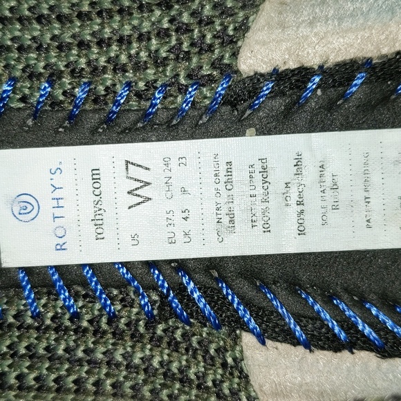 Rothy's Women's Size W7 The Point Green Camo Lightweight Slip On Flats China - Picture 5 of 10